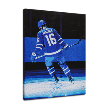 Mitch Marner Signed Toronto Reverse Spotlight 26x32 Art Canvas /16