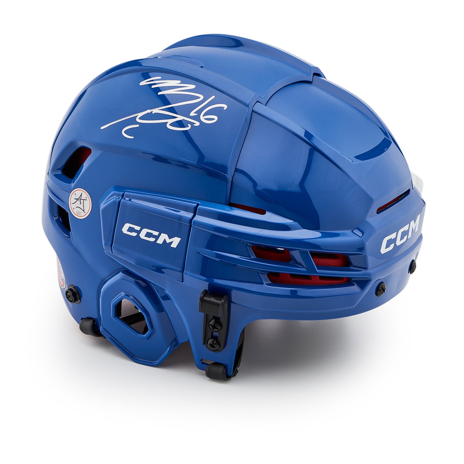 Mitch Marner Autographed Blue CCM Tacks  Helmet