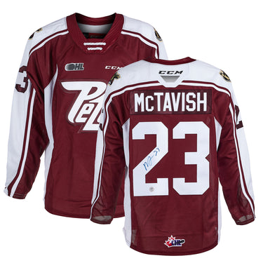 Mason McTavish Autographed Peterborough Petes CHL CCM Jersey