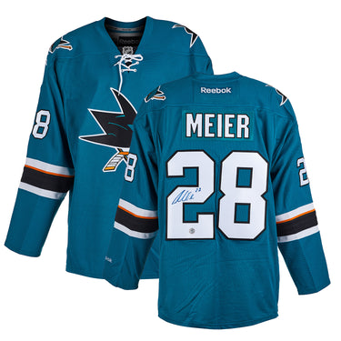 Timo Meier Autographed San Jose Sharks Rookie Reebok Jersey