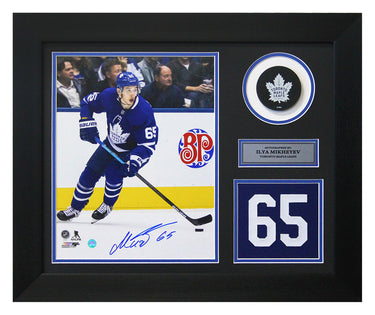 Ilya Mikheyev Toronto Maple Leafs Autographed Rookie 20x24 Number Frame