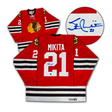 Stan Mikita Chicago Blackhawks Autographed Vintage CCM Jersey