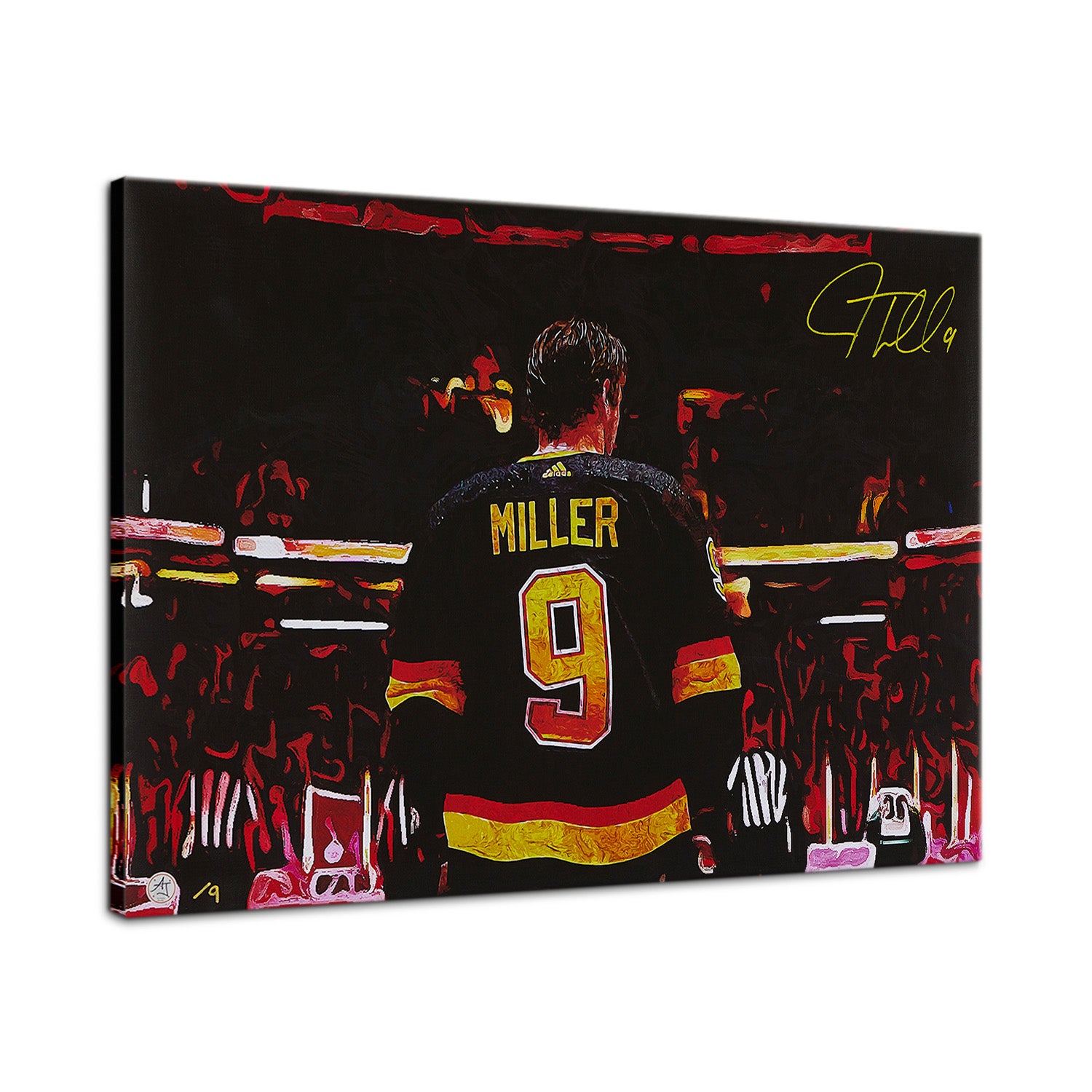 JT Miller Signed Vancouver Reverse Spotlight 18x26 Art Canvas /9