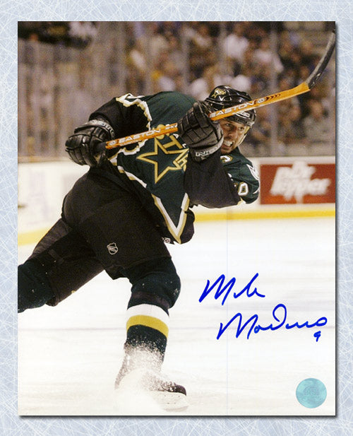 Mike Modano Dallas Stars Autographed Hockey Sniper 8x10 Photo