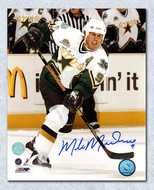 Mike Modano Dallas Stars Autographed 2007 Game Action 8x10 Photo