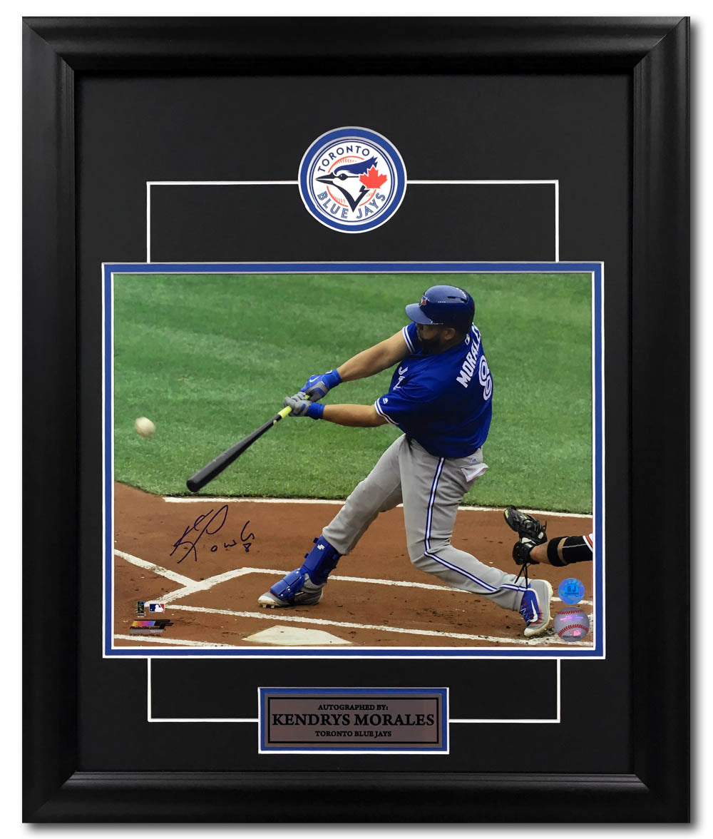 Kendrys Morales Toronto Blue Jays Autographed 20x24 Frame