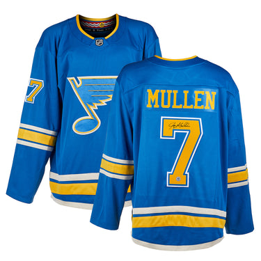 Joe Mullen Signed St Louis Blues Alt Retro Fanatics Jersey