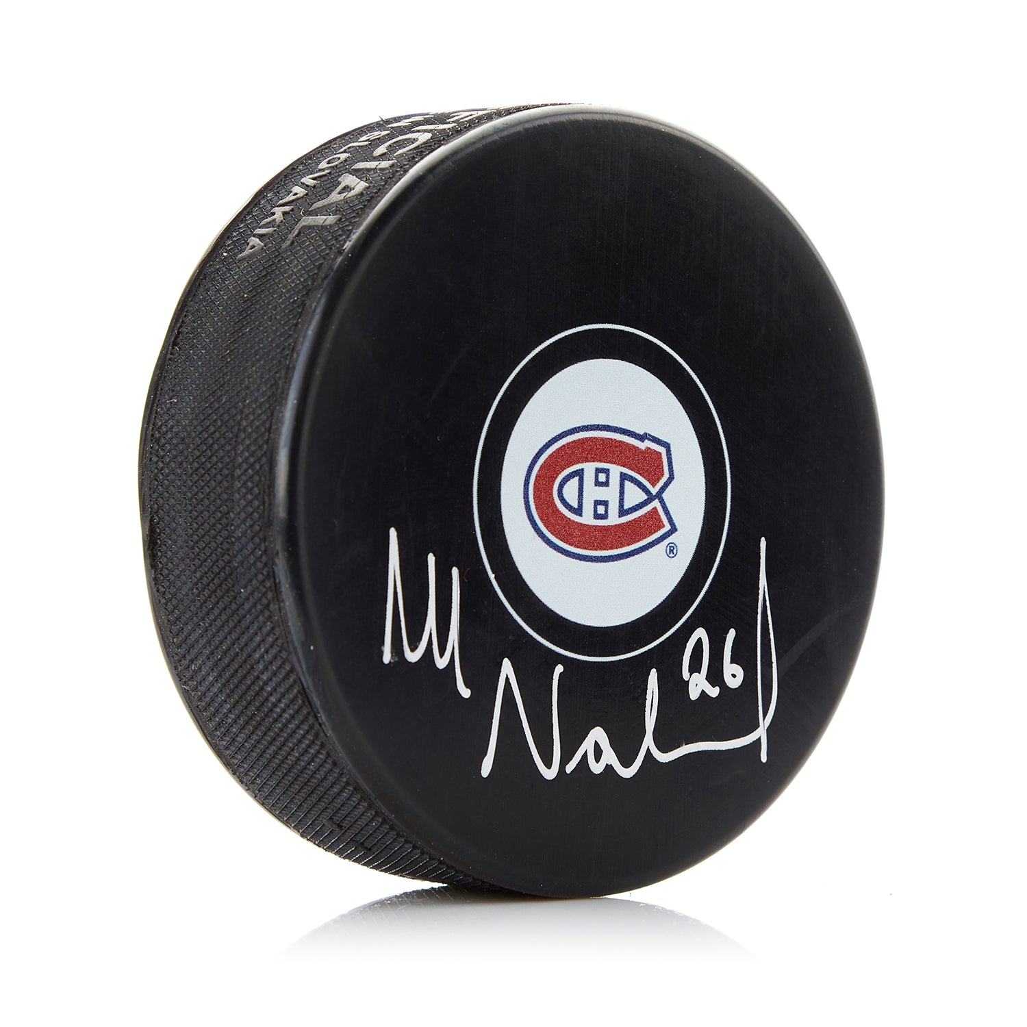 Mats Naslund Autographed Montreal Canadiens Hockey Puck