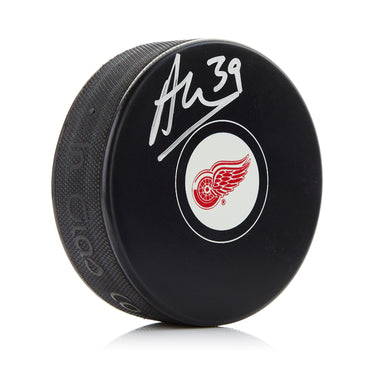 Alex Nedeljkovic Autographed Detroit Red Wings Hockey Puck