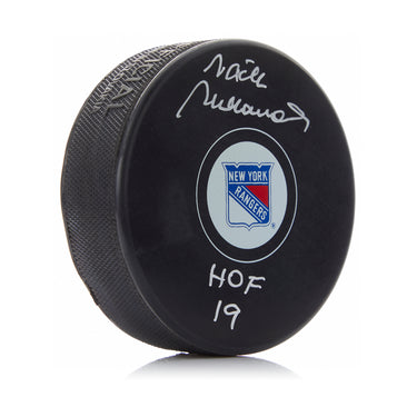 Vaclav Nedomansky Signed New York Rangers Puck with HOF Note