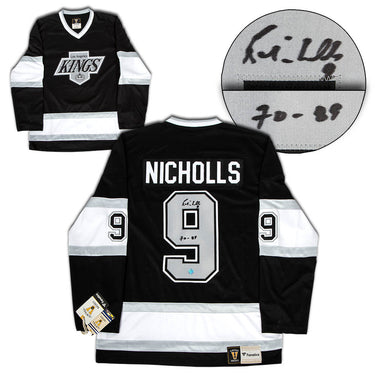 Bernie Nicholls Los Angeles Kings Signed Retro Fanatics Jersey