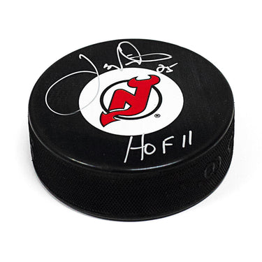 Joe Nieuwendyk New Jersey Devils Signed Hockey Puck with HOF Note