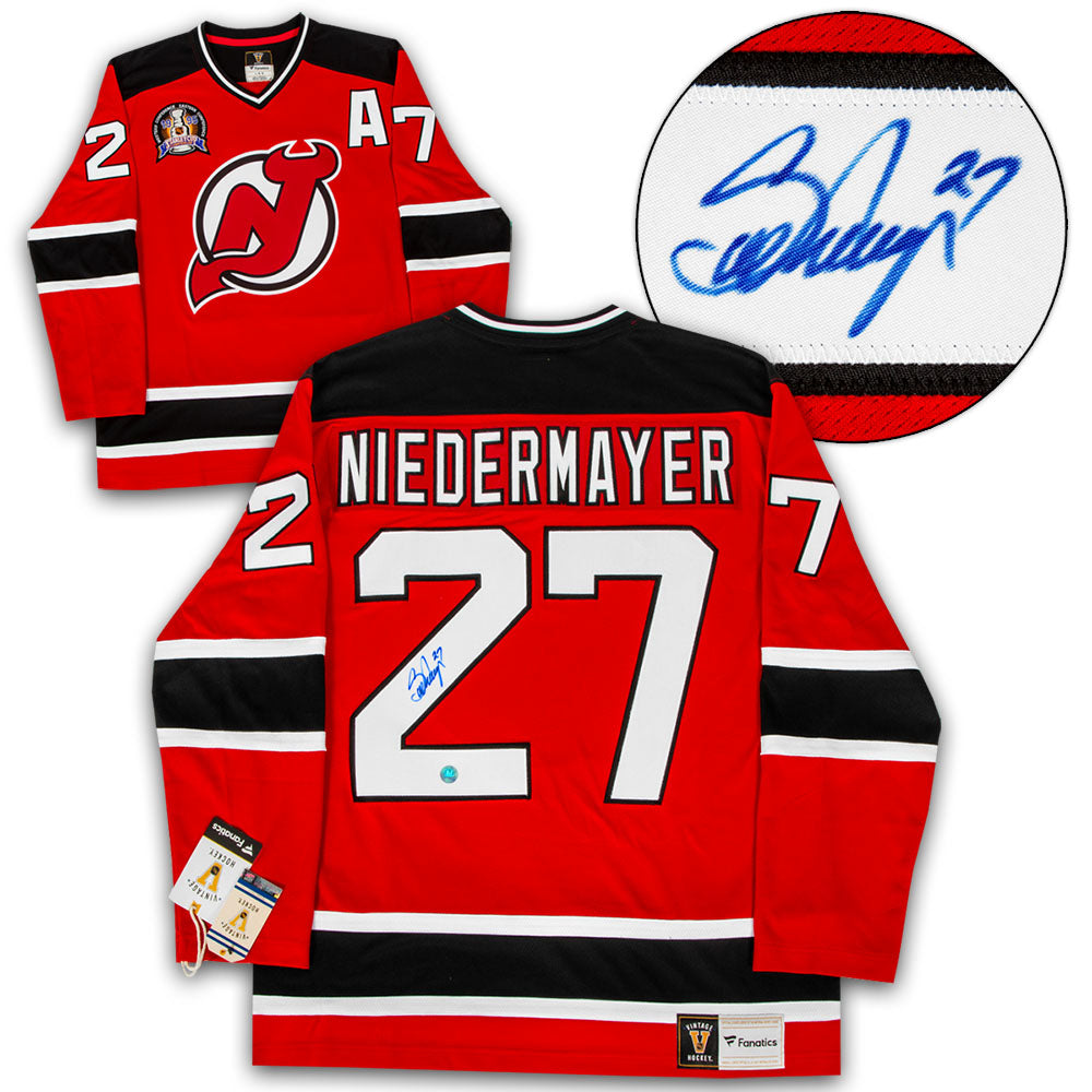 Scott Niedermayer New Jersey Devils Signed 1995 Stanley Cup Jersey