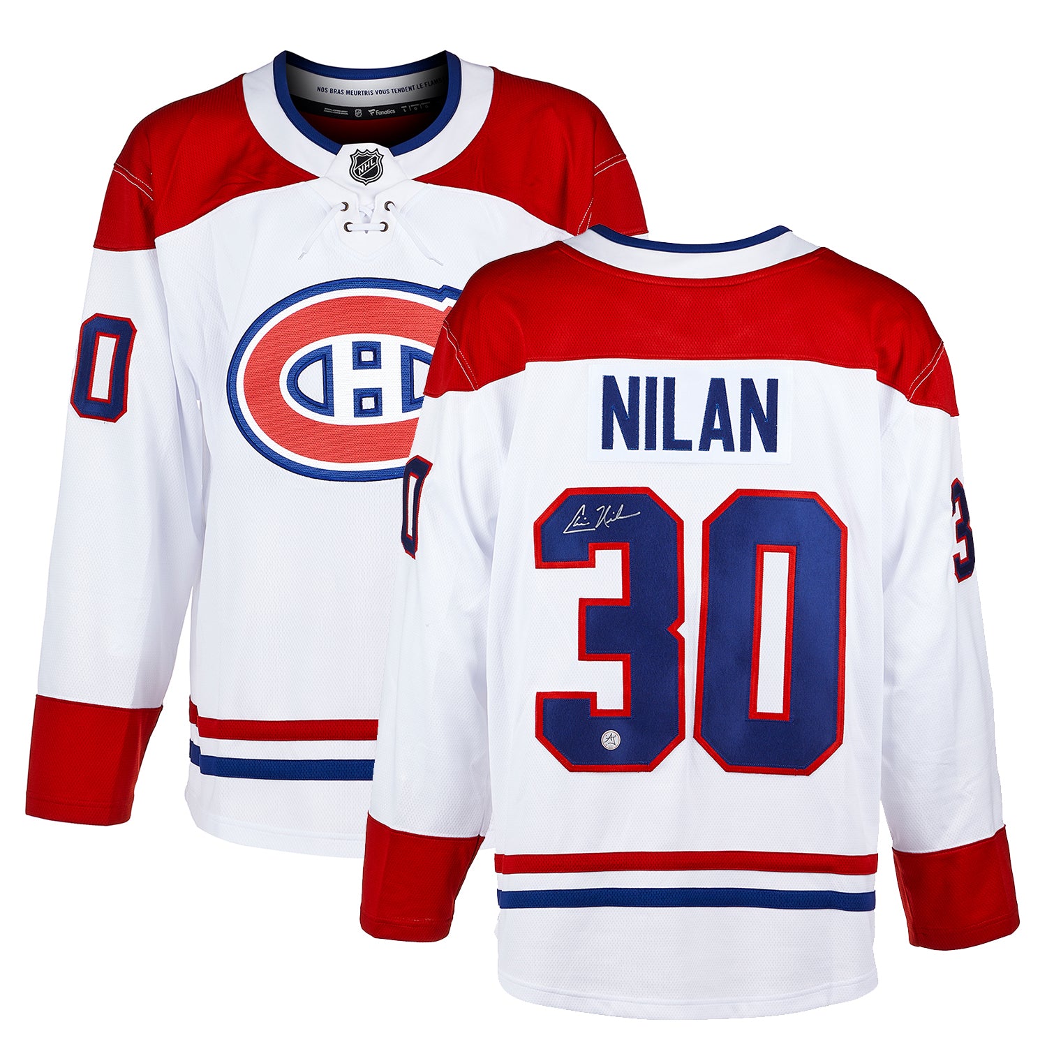 Chris Nilan Autographed Montreal Canadiens White Fanatics Jersey