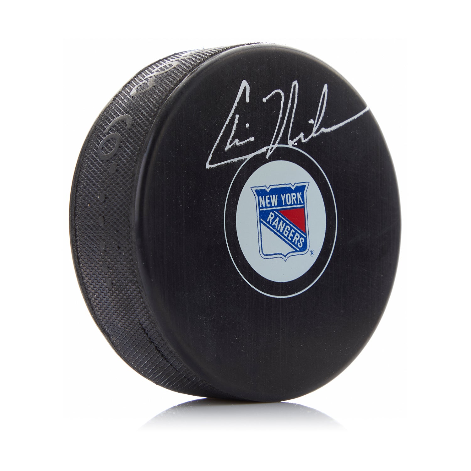 Chris Nilan Autographed New York Rangers Hockey Puck