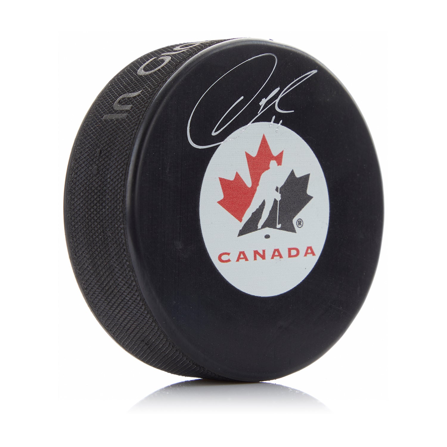 Owen Nolan Autographed Team Canada Hockey Puck