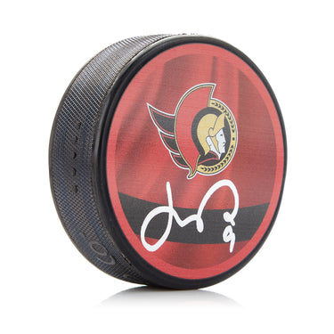 Josh Norris Autographed Ottawa Senators Reverse Retro Puck