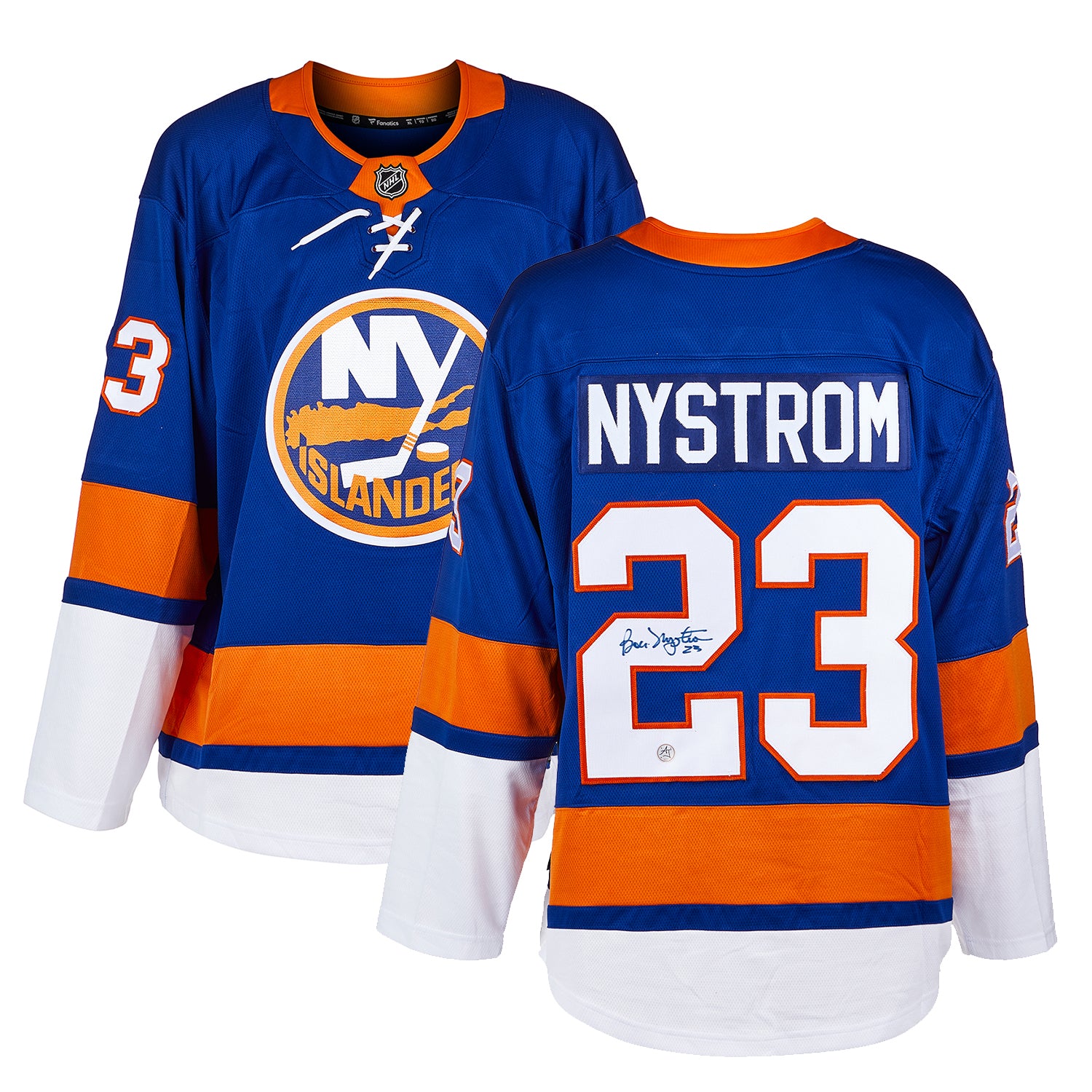 Bob Nystrom Autographed New York Islanders Fanatics Jersey