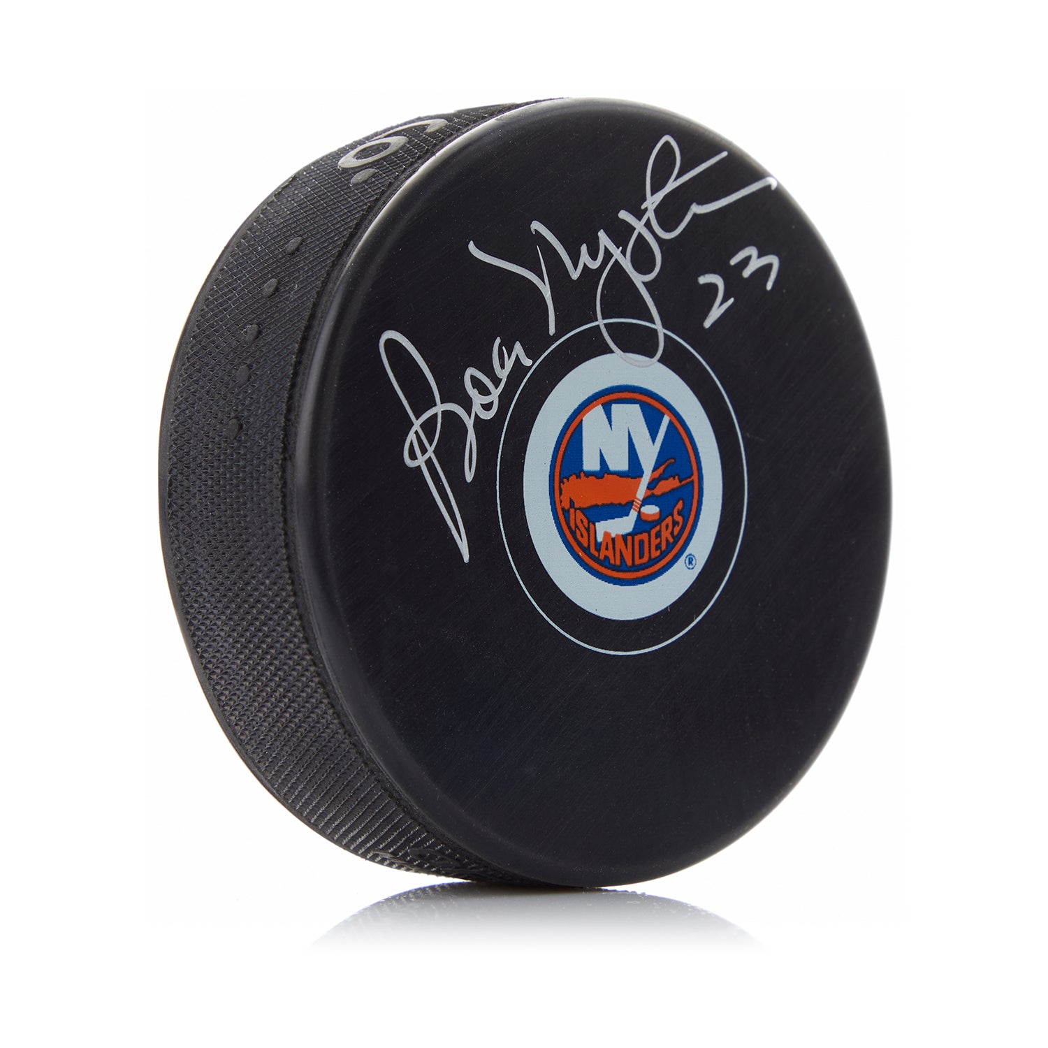 Bob Nystrom Autographed New York Islanders Hockey Puck