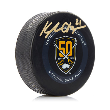 Kyle Okposo Signed Buffalo Sabres 50 Anniversary Game Puck