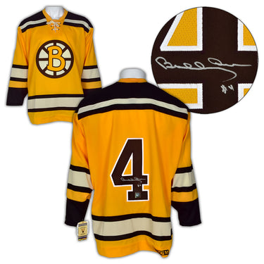 Bobby Orr Boston Bruins Signed Yellow Rookie Vintage CCM Jersey