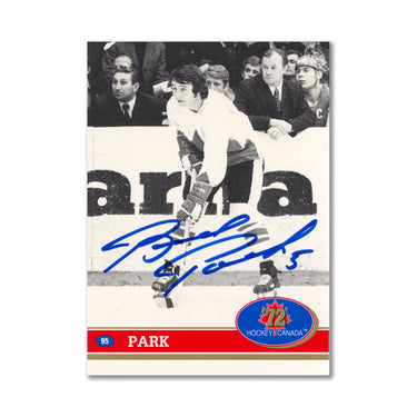 Autographed 1991 Future Trends #95 Brad Park Hockey Card