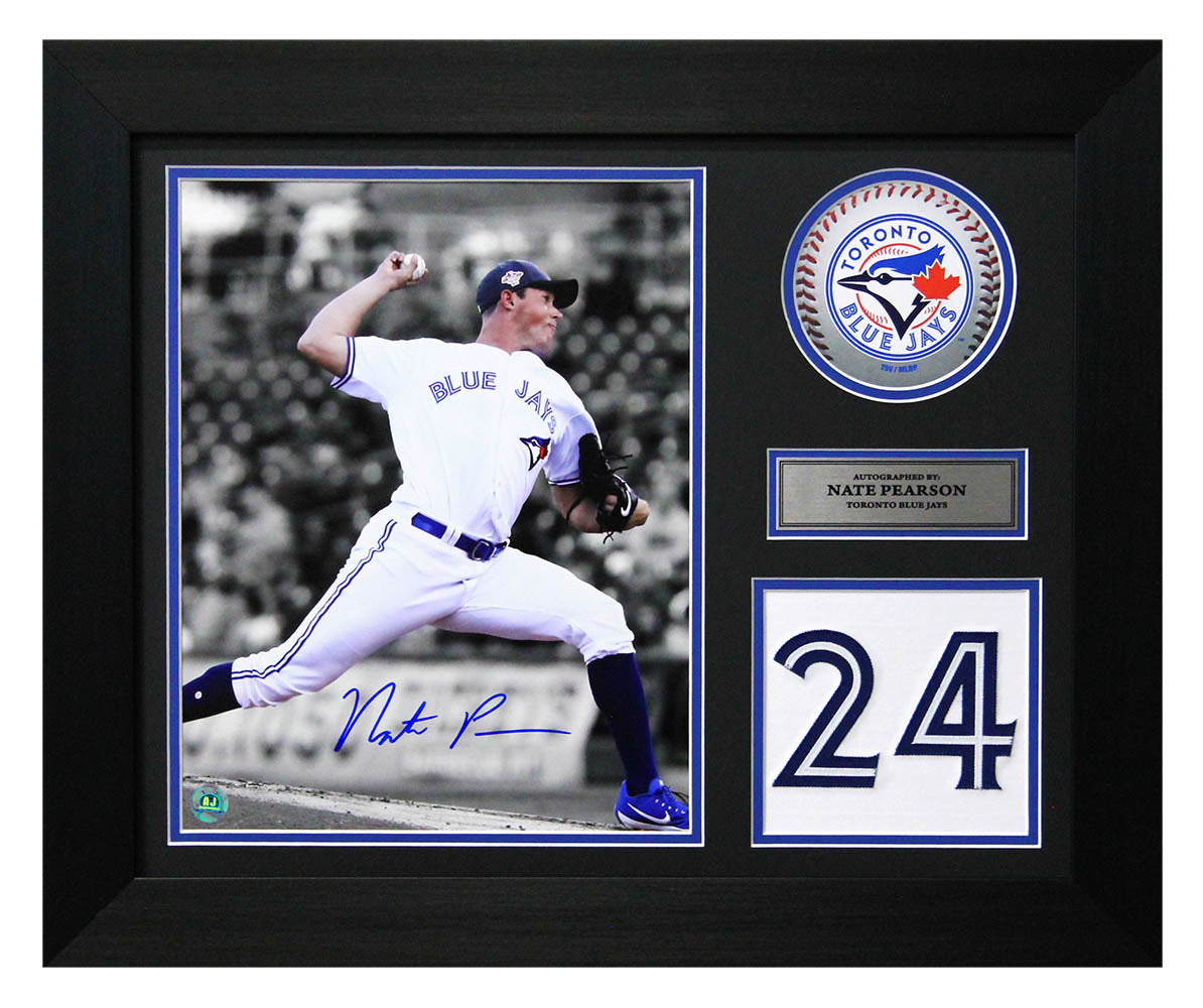 Nate Pearson Toronto Blue Jays Autographed 20x24 Number Frame