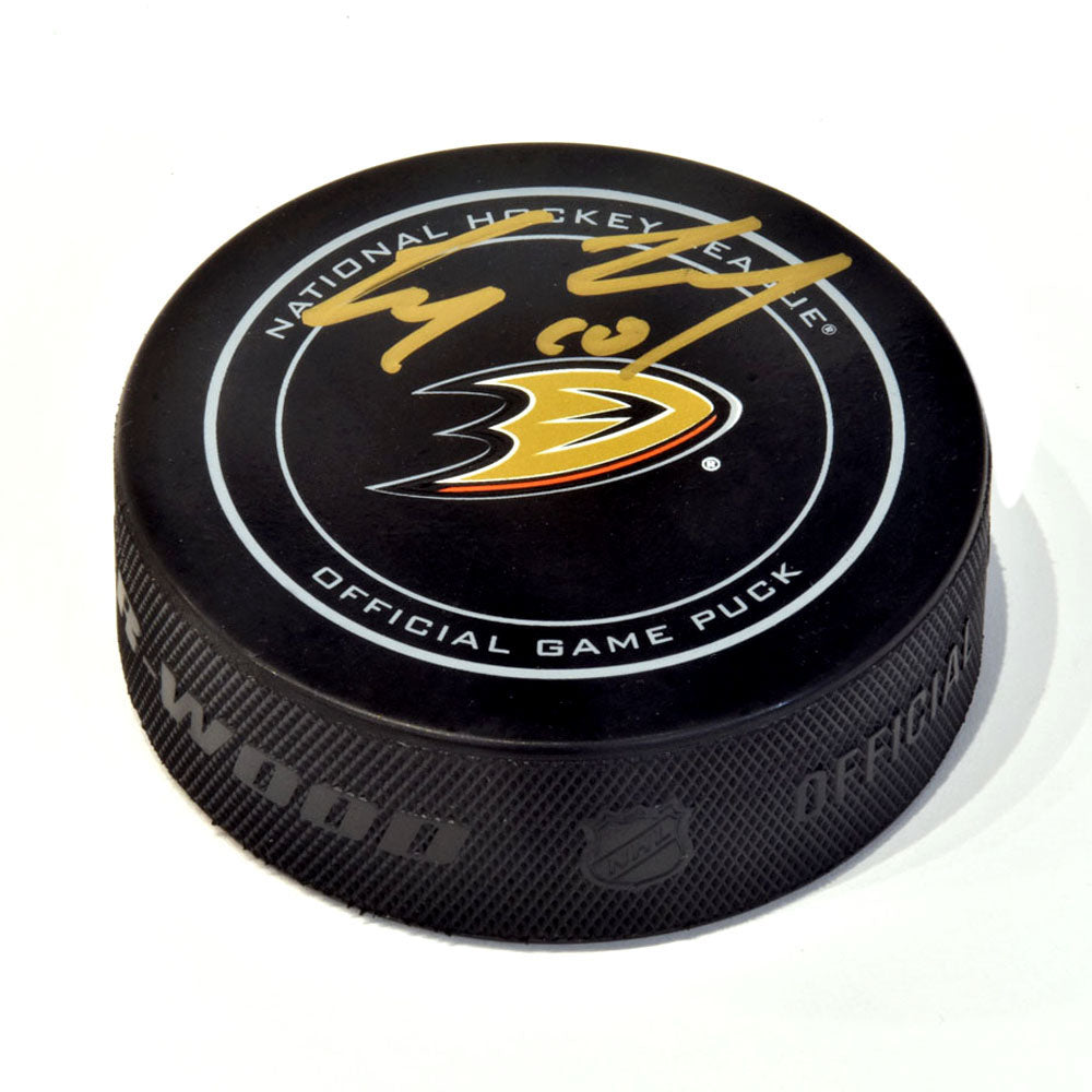 Corey Perry Anaheim Ducks Autographed Official Official Game Puck