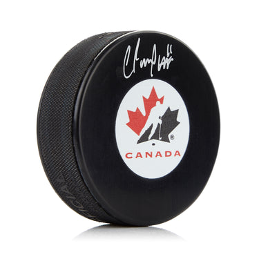 Cole Perfetti Team Canada Autographed Hockey Puck