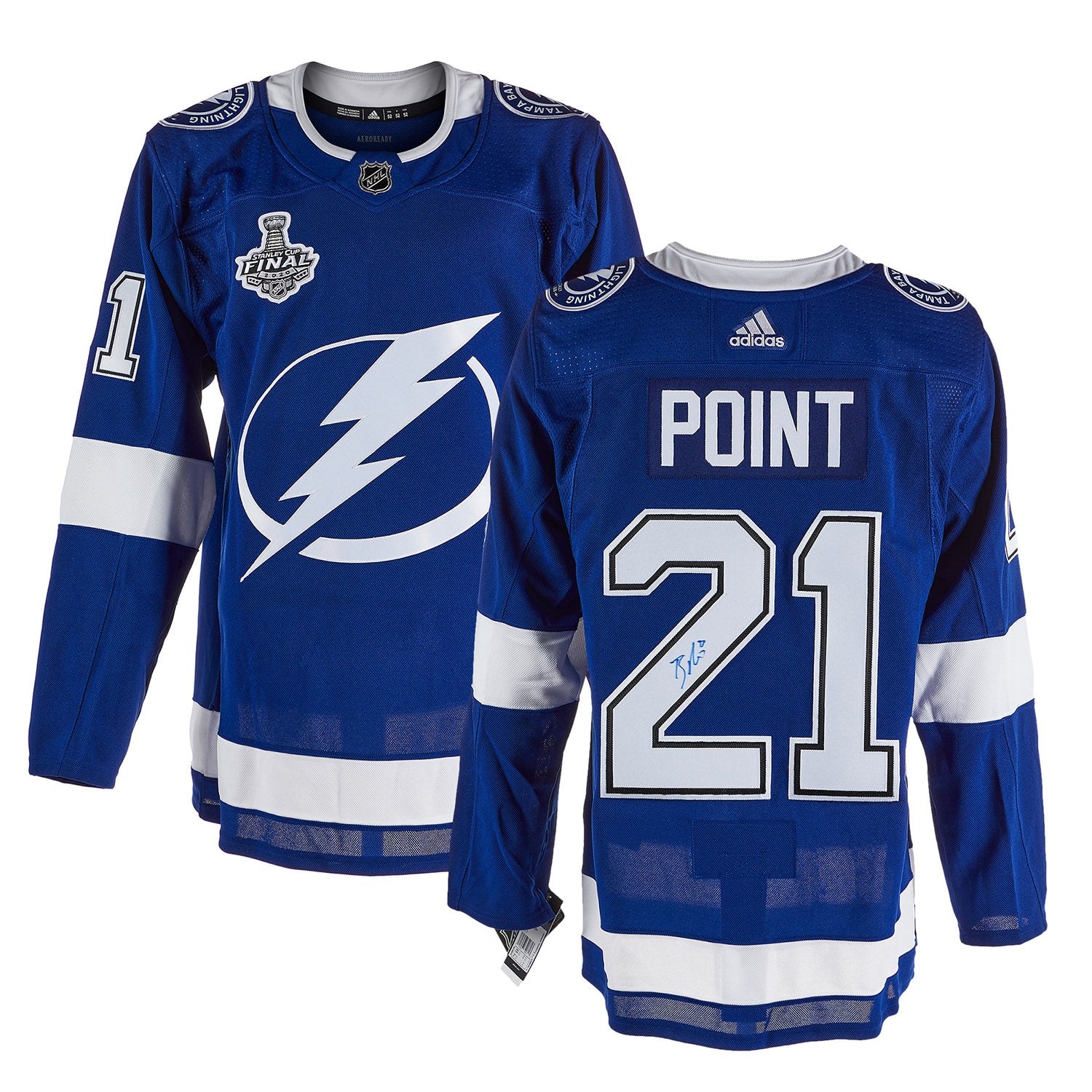 Brayden Point Tampa Bay Lightning Signed 2020 Stanley Cup Adidas Jersey