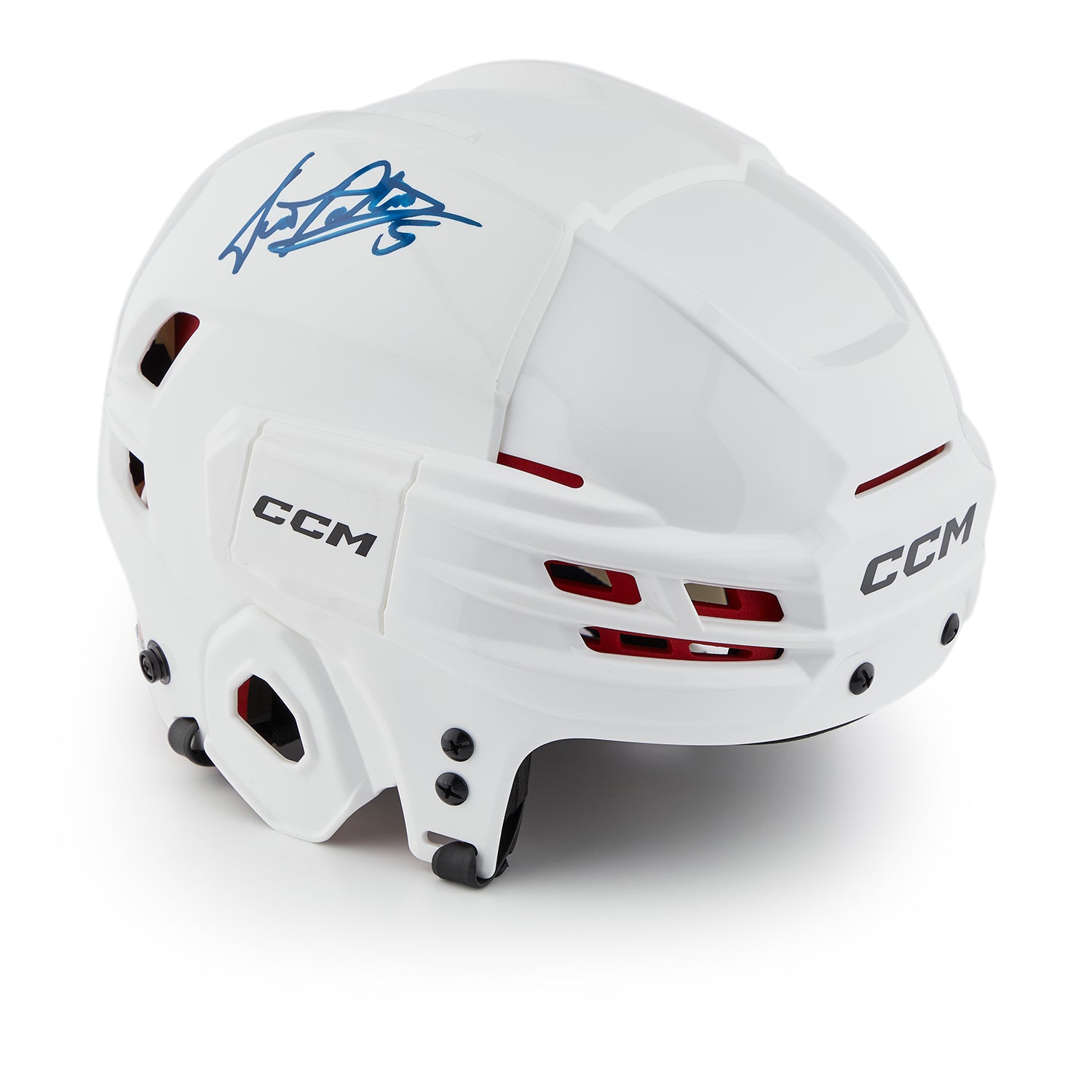 Denis Potvin Autographed White CCM Tacks Helmet