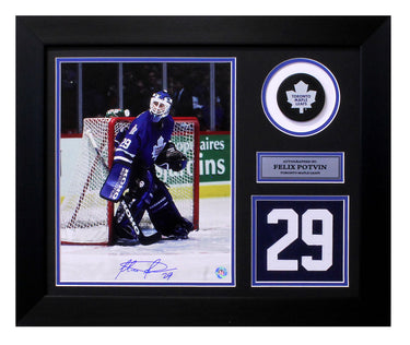 Felix Potvin Toronto Maple Leafs Signed 20x24 Number Frame