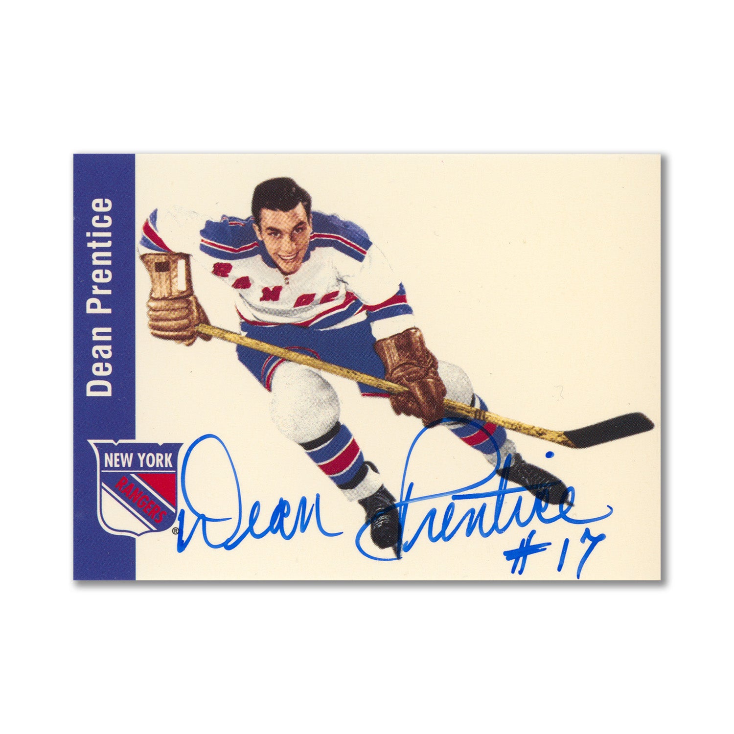 Autographed 1994 Parkhurst Missing Link #91 Dean Prentice Hockey Card