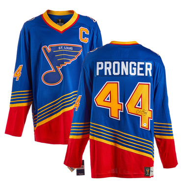 Chris Pronger St Louis Blues Autographed Fanatics Retro Jersey