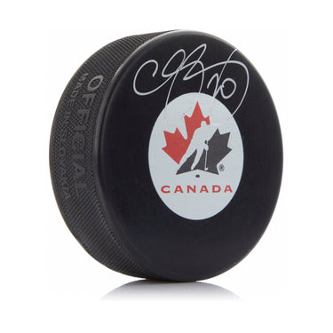 Chris Pronger Team Canada Autographed Olympic Hockey Puck