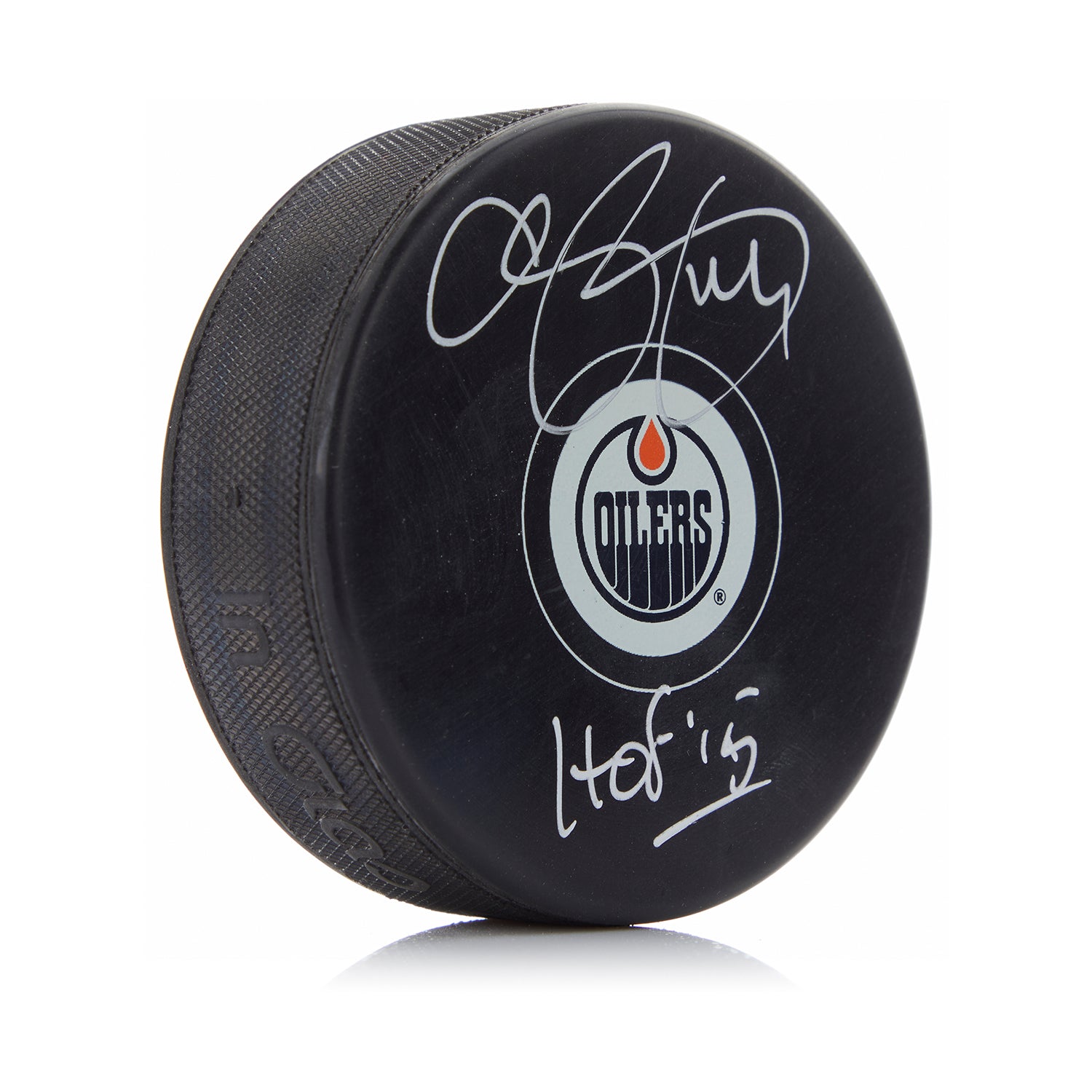 Chris Pronger Autographed Edmonton Oilers Puck with HOF Note