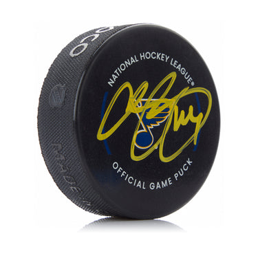 Chris Pronger Signed St Louis Blues Game Model Puck