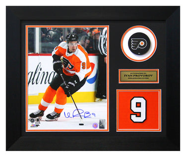 Ivan Provorov Philadelphia Flyers Signed 20x24 Number Frame