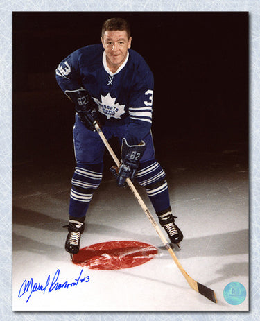 Marcel Pronovost Toronto Maple Leafs Autographed On Ice Pose 8x10 Photo