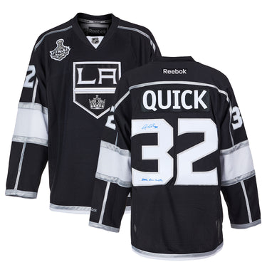 Jonathan Quick Signed LA Kings 2012 Conn Smythe Reebok Jersey