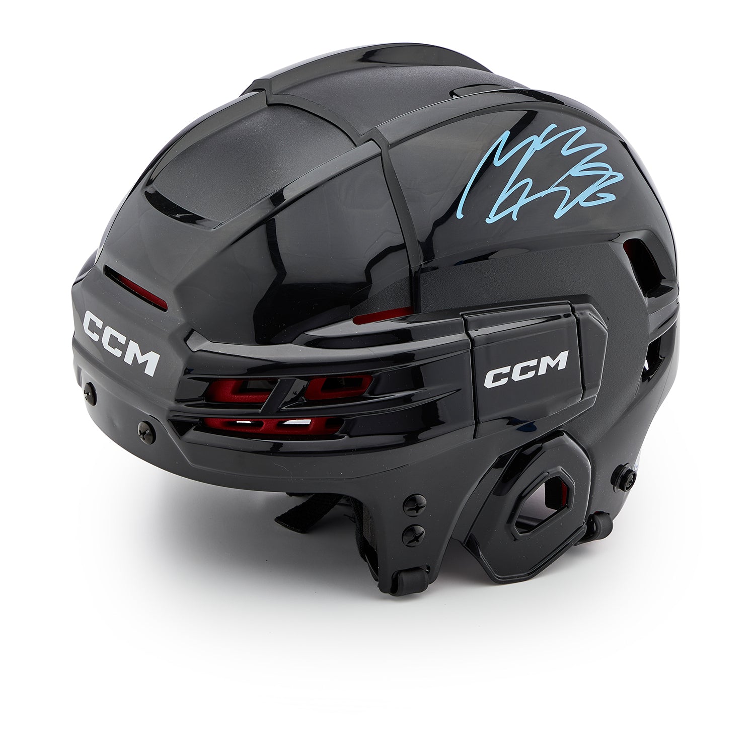 Mikko Rantanen Autographed Black CCM Tacks Hockey Helmet