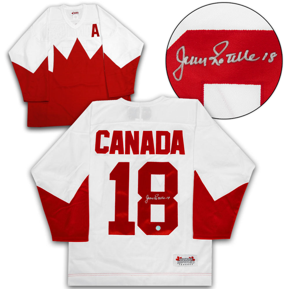 Jean Ratelle Team Canada Autographed 1972 Summit Series Jersey
