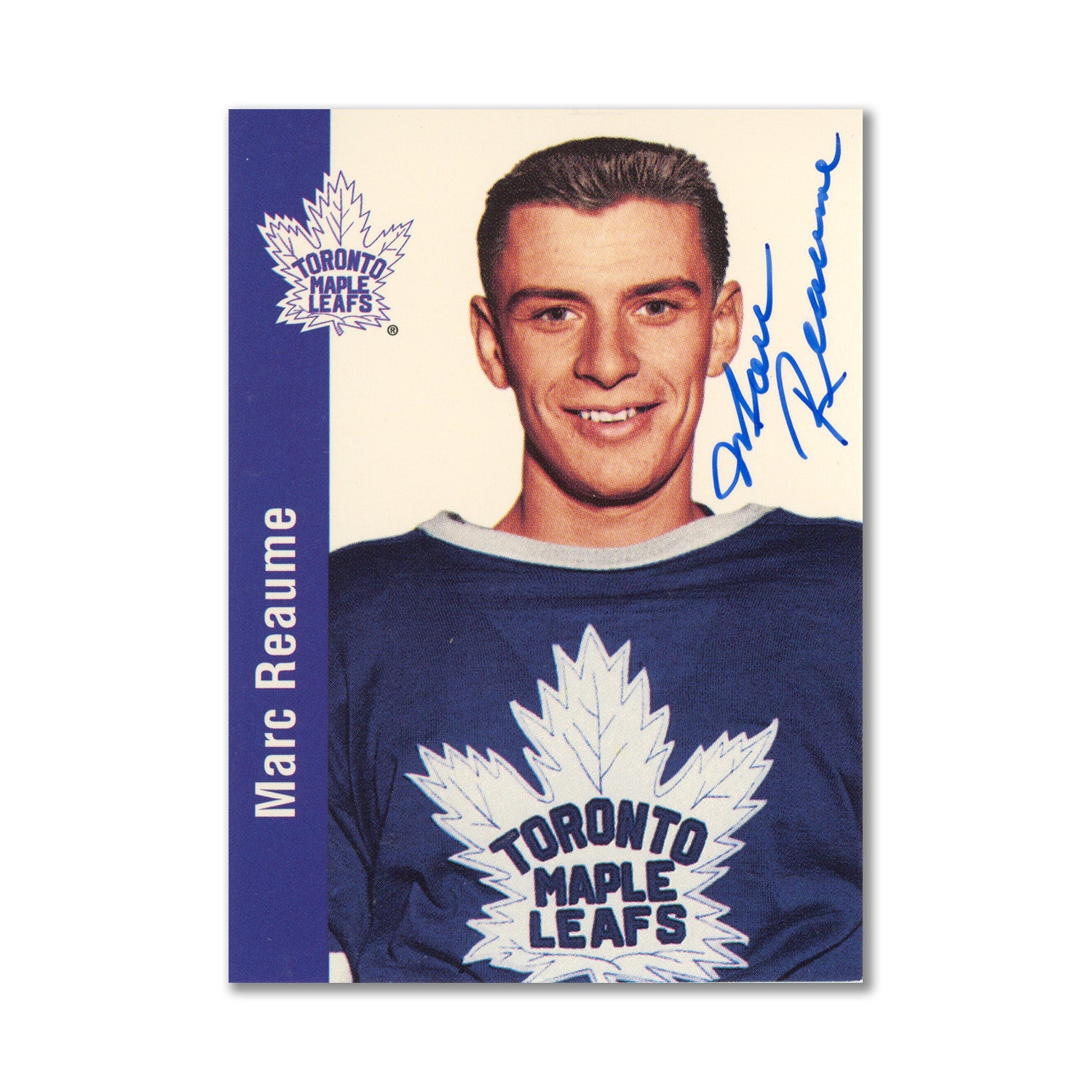 Autographed 1994 Parkhurst Missing Link #114 Marc Reaume Hockey Card