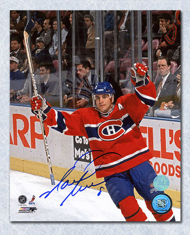 Mark Recchi Montreal Canadiens Autographed Goal Celebration 8x10 Photo