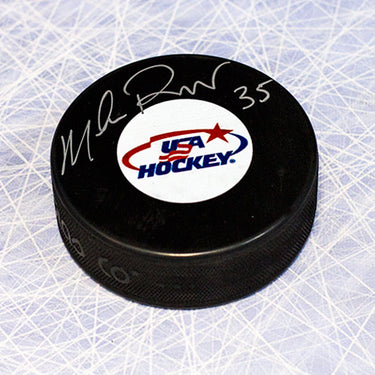 Mike Richter USA Hockey Autographed Hockey Puck