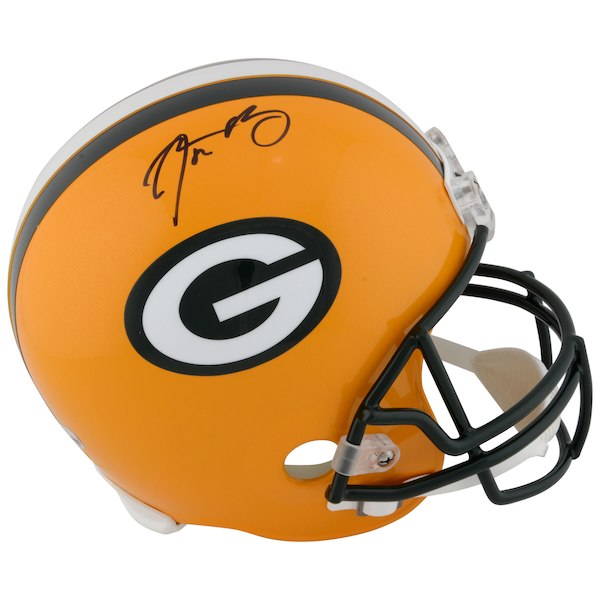 Aaron Rodgers Green Bay Packers Signed Full Size Replica Football Helmet