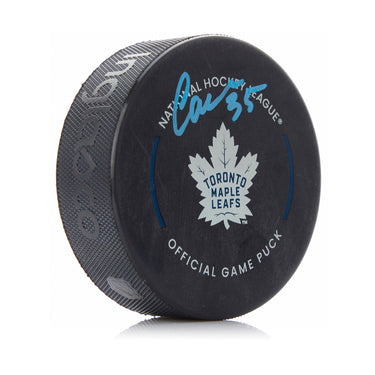 Ilya Samsonov Signed Toronto Maple Leafs Game Model Puck