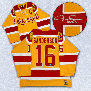 Derek Sanderson Philadelphia Blazers Signed Vintage WHA Jersey