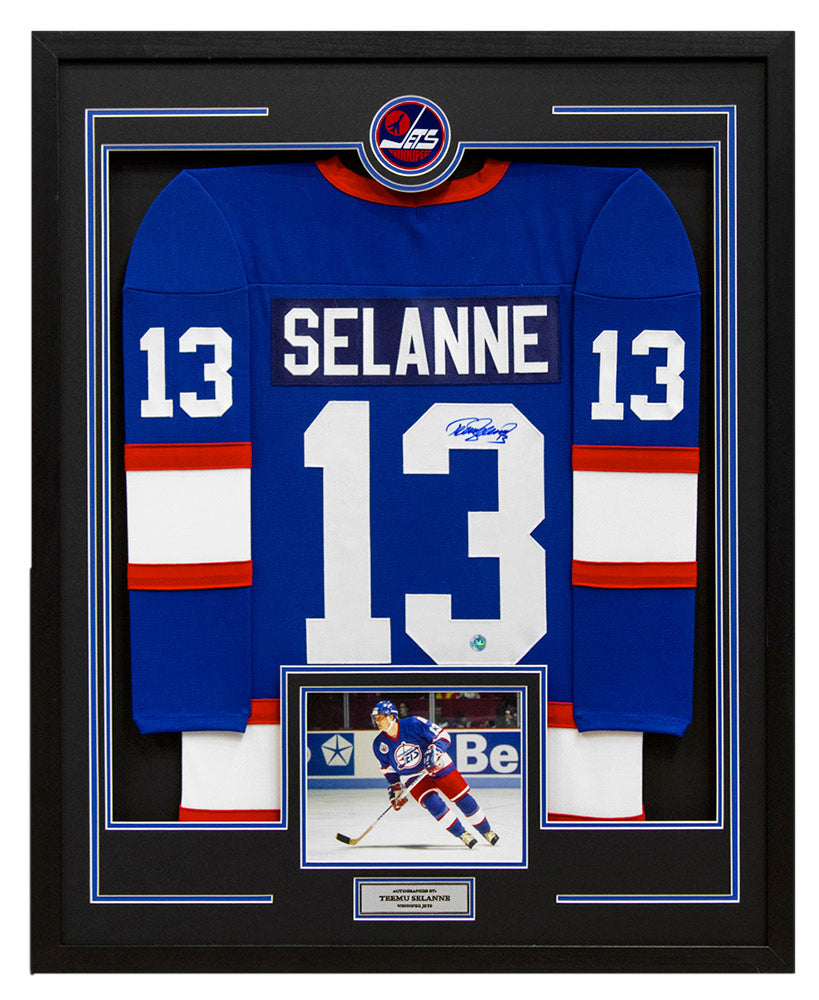Teemu Selanne Signed Winnipeg Jets 36x44 Jersey Frame