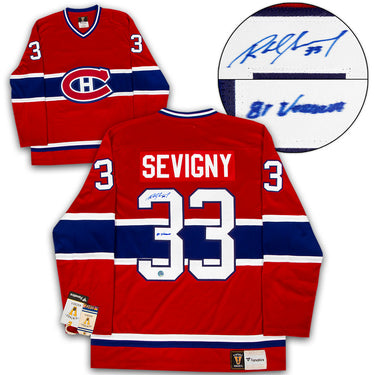 Richard Sevigny Montreal Canadiens Autographed Fanatics Jersey